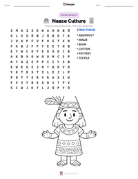 Nazca Culture printable worksheet preview