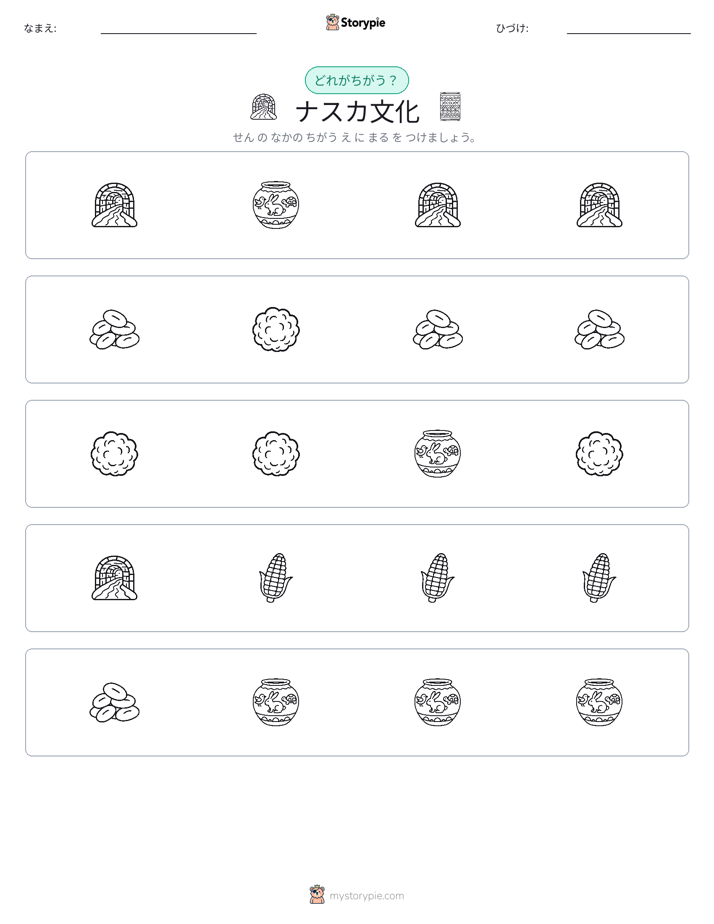 異なるものを見つけよう