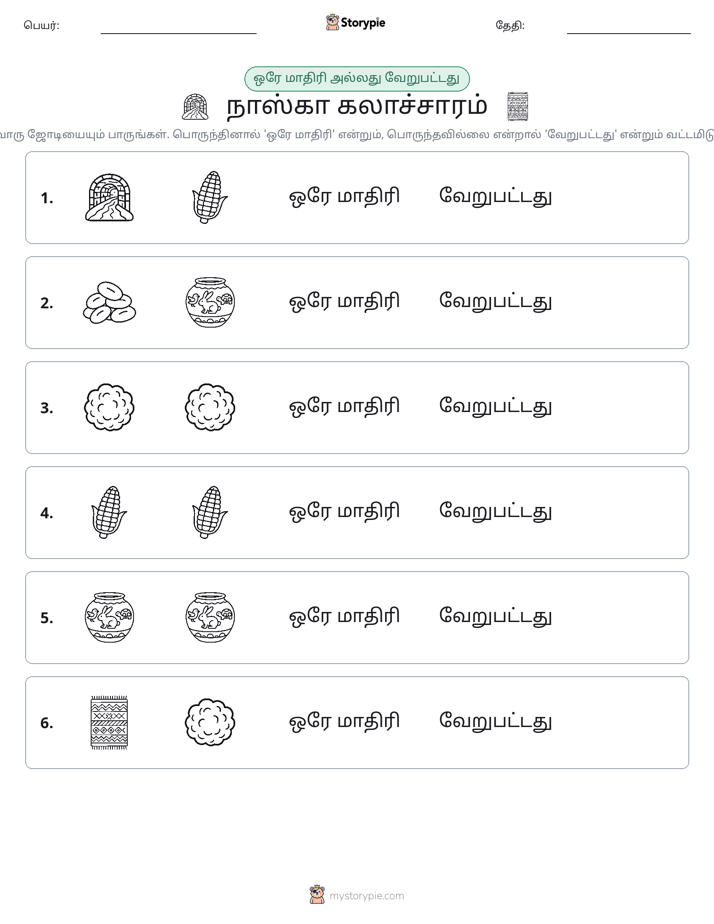 அதே அல்லது மாறுபட்டது