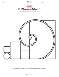 Fibonacci-Folge druckbare Arbeitsblatt Vorschau