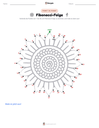 Fibonacci-Folge druckbare Arbeitsblatt Vorschau