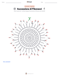 Anteprima della scheda stampabile di Successione di Fibonacci