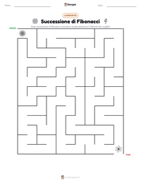 Anteprima della scheda stampabile di Successione di Fibonacci
