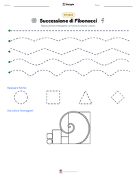 Anteprima della scheda stampabile di Successione di Fibonacci