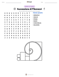 Anteprima della scheda stampabile di Successione di Fibonacci