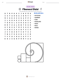 Fibonacci Dizisi yazdırılabilir çalışma sayfası önizlemesi
