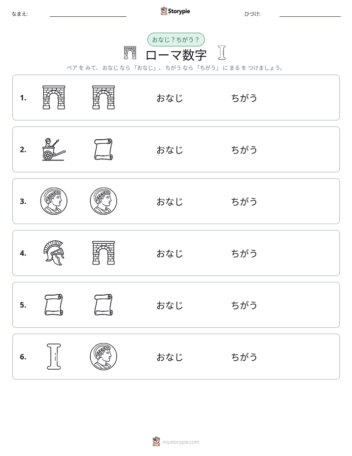 同じか違うか