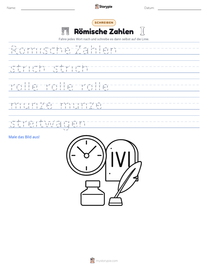 Schreibübung