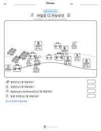 카밀로 디 카보우르 인쇄 가능한 워크시트 미리보기