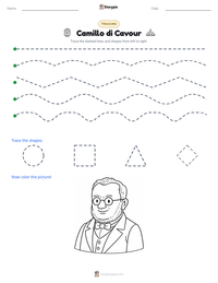 Camillo di Cavour printable worksheet preview