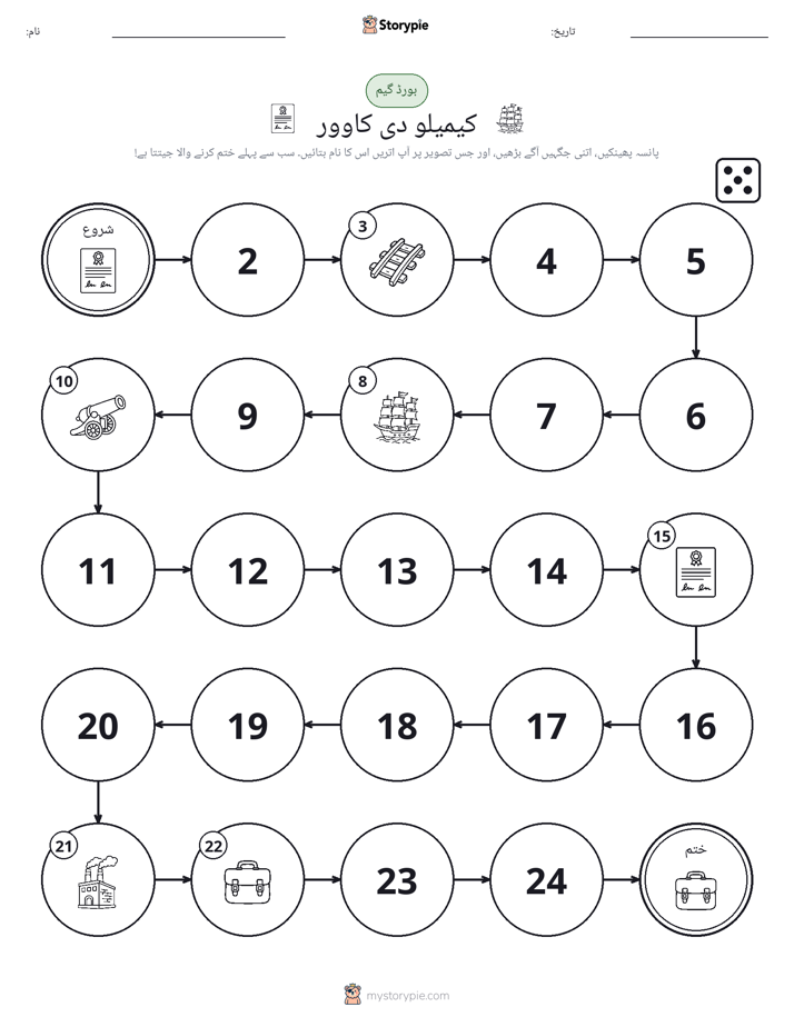 رول اور منتقل کریں کھیل