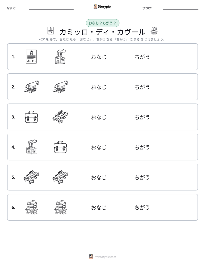 同じか違うか