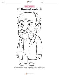 Prévia da folha de atividades imprimível Giuseppe Mazzini