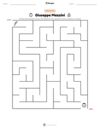 Giuseppe Mazzini druckbare Arbeitsblatt Vorschau