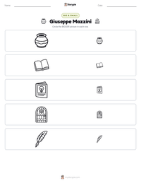 Giuseppe Mazzini printable worksheet preview
