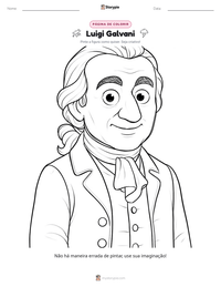 Prévia da folha de atividades imprimível Luigi Galvani