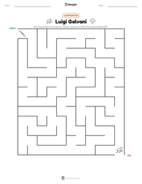 Aperçu de la feuille de travail imprimable Luigi Galvani
