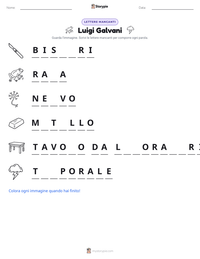 Anteprima della scheda stampabile di Luigi Galvani