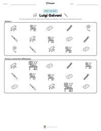 Luigi Galvani printable worksheet preview