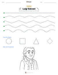 Luigi Galvani printable worksheet preview