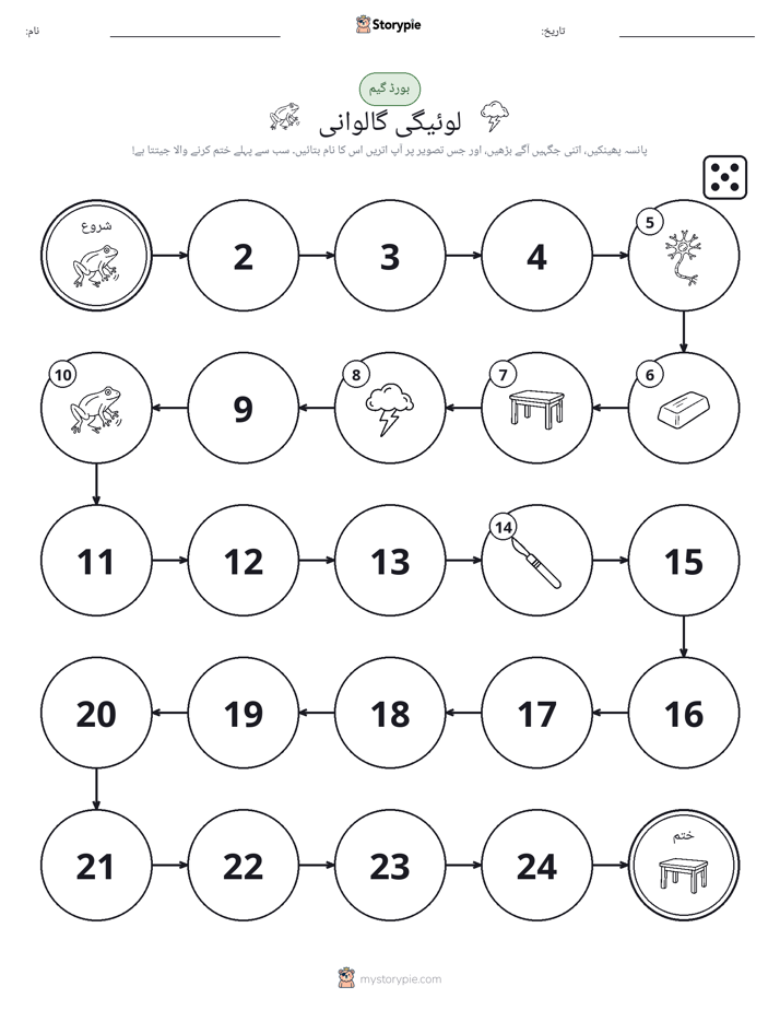 رول اور منتقل کریں کھیل