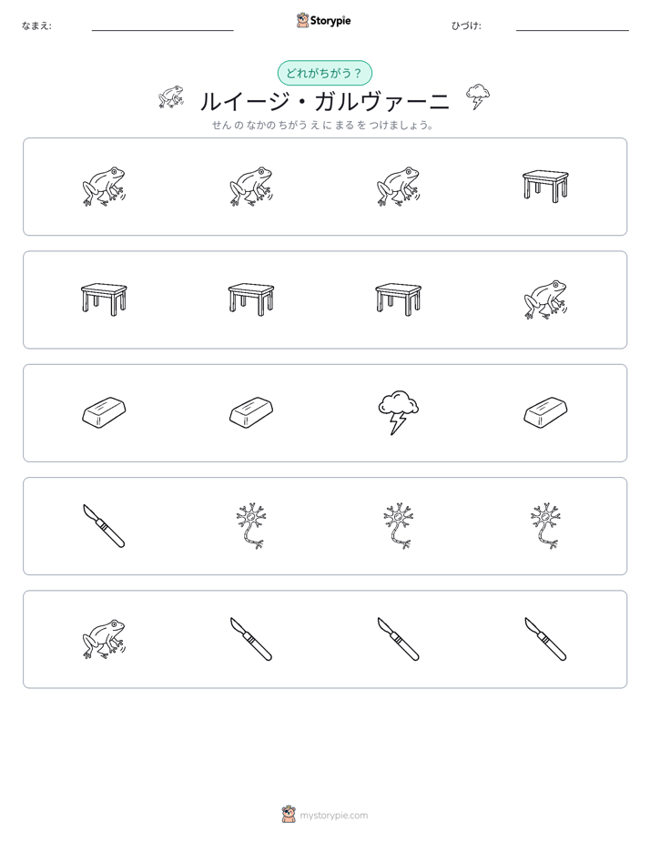 異なるものを見つけよう
