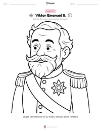 Viktor Emanuel II. druckbare Arbeitsblatt Vorschau