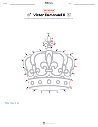 Victor Emmanuel II printable worksheet preview