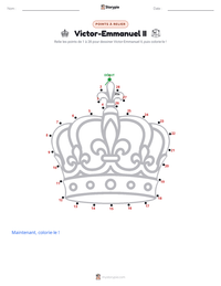 Aperçu de la feuille de travail imprimable Victor-Emmanuel II