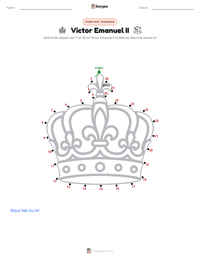 Victor Emanuel II afdrukbare werkblad voorbeeld
