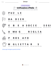Anteprima della scheda stampabile di Unificazione d'Italia