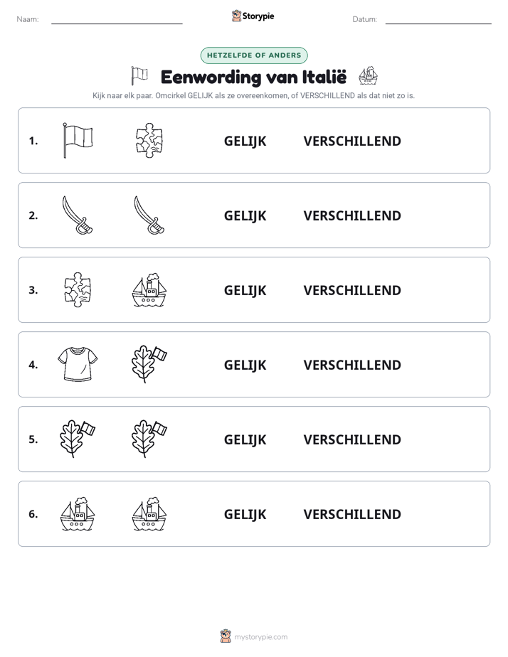 Zelfde of Verschillend