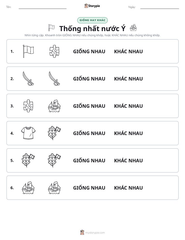 Giống Hay Khác