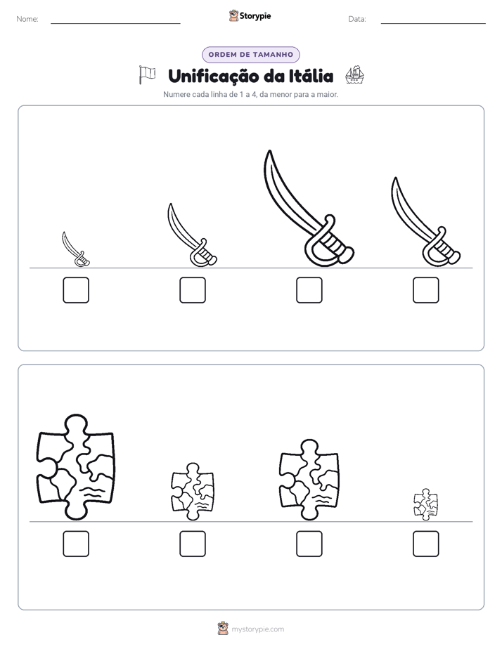 Ordem de Tamanho