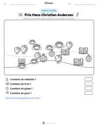 Aperçu de la feuille de travail imprimable Prix Hans Christian Andersen