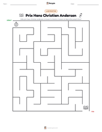 Aperçu de la feuille de travail imprimable Prix Hans Christian Andersen