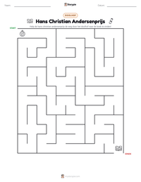 Hans Christian Andersenprijs afdrukbare werkblad voorbeeld