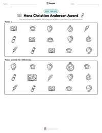 Hans Christian Andersen Award printable worksheet preview