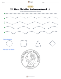 Hans Christian Andersen Award printable worksheet preview