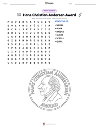 Hans Christian Andersen Award printable worksheet preview