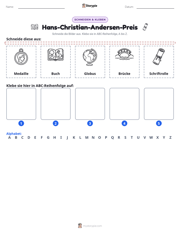 Schneiden & Einfügen Alphabet