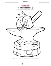 Hephaestus printable worksheet preview