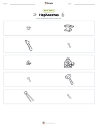 Hephaestus printable worksheet preview