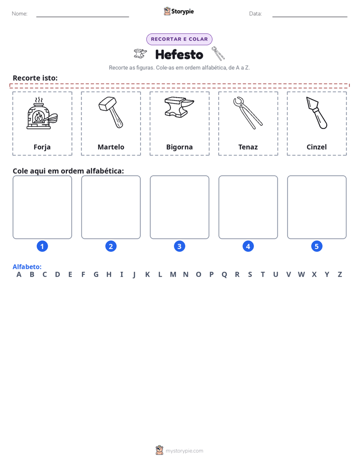 Recortar & Colar Alfabeto