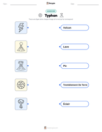 Aperçu de la feuille de travail imprimable Typhon