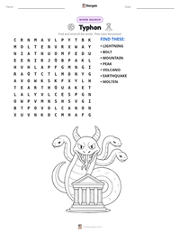 Typhon printable worksheet preview