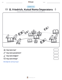 II. Friedrich, Kutsal Roma İmparatoru yazdırılabilir çalışma sayfası önizlemesi
