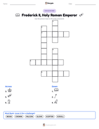 Frederick II, Holy Roman Emperor printable worksheet preview