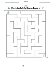 Frederick II, Holy Roman Emperor printable worksheet preview