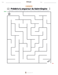 Aperçu de la feuille de travail imprimable Frédéric II, empereur du Saint-Empire